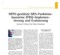 MITO-gestützte MES-Funktions- bausteine (FBS)-Implemen-tierung und Evaluierung